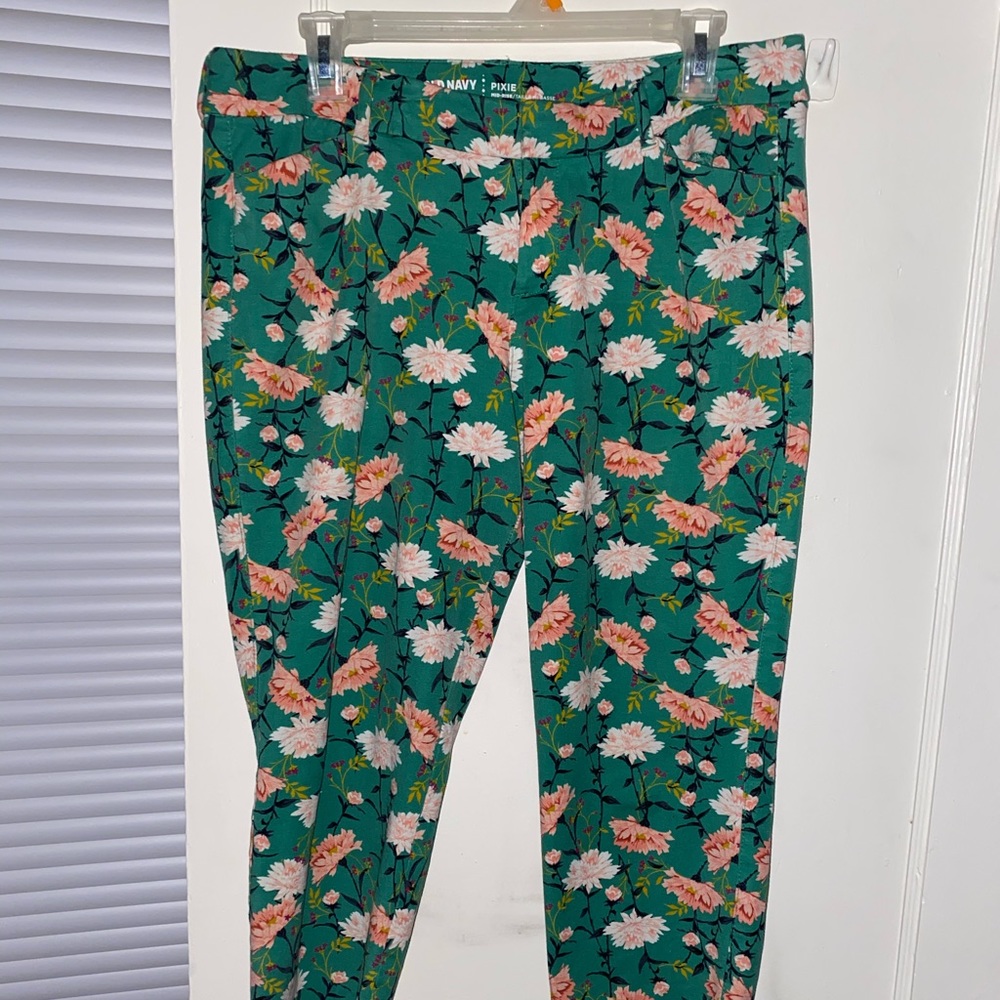 Floral Ankle Pants - Picture 1 of 2